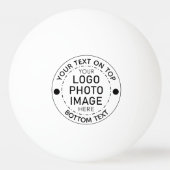 Aangepaste Logo Aangepaste kleur Tekst foto Pingpongballen (Achterkant)
