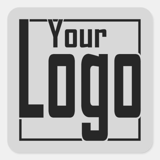 Aangepaste Logo Aanvullende marketing Collateral L Vierkante Sticker (Voorkant)