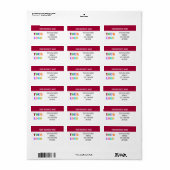 Aangepaste Logo - Adres Aangepaste labels (Full Sheet)