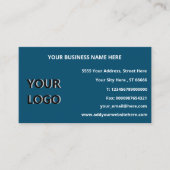 Aangepaste Logo-adresgegevens, sjabloon voor visit Visitekaartje (Voorkant)