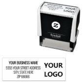 Aangepaste Logo Adresnaam Uw Zelfinkkend stempel (In situ)
