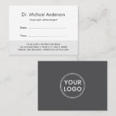 Aangepaste logo afsprakenkaartje (Voorkant / Achterkant)