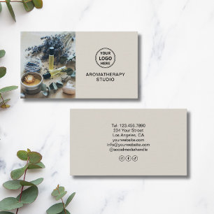 Aangepaste Logo Aromatherapy Spa Professioneel Visitekaartje