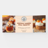 Aangepaste Logo Bakkerij Cupcake Pastry Chef Busin Spandoek (Horizontaal)