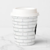 Aangepaste Logo bakstenen Wall Paper Cup 8 oz Papieren Bekers (Voorkant)