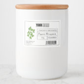 Aangepaste Logo & Barcode Klitantro Microgreens Voedselcontainer Etiket (Voorkant)