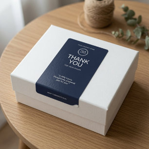 Aangepaste logo bedanklabels voor verzending etiket