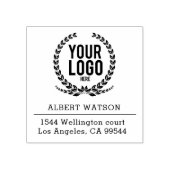 Aangepaste Logo | Bedrijfsadres Rubberstempel (Afrduk)