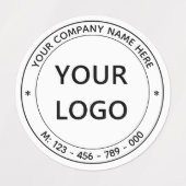 Aangepaste Logo Bedrijfsnaam Aangepaste labels (Design 2)