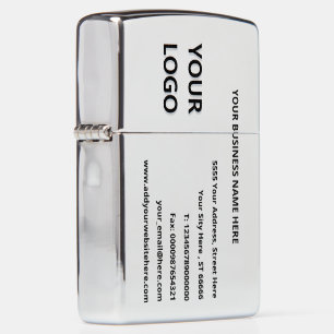 Aangepaste Logo bedrijfsnaam Adres promotie