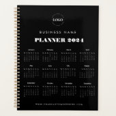 Aangepaste Logo Bedrijfsnaam Kalender 2024 Planner (Voorkant)