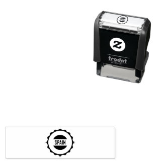 Aangepaste Logo behuizing Zwart Kleur Zelf Inkt Ru Zelfinktende Stempel