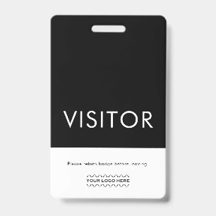 Aangepaste Logo bezoekersbadge Badge
