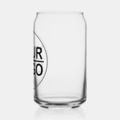 Aangepaste logo blikvorm glas (Links)