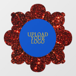 Aangepaste Logo Bloemen Raamsticker