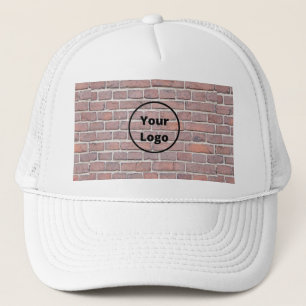 Aangepaste logo bruinbakwand trucker pet