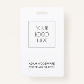 Aangepaste Logo Business ID Personeelsbadge Badge (Achterkant)