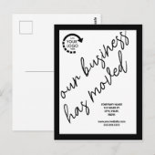 Aangepaste Logo Business Verhuisadres Briefkaart (Voorkant / Achterkant)