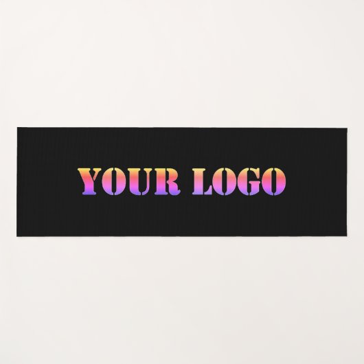 Aangepaste Logo Business Yoga Mat - Uw kleuren (Voorkant (horizontaal))