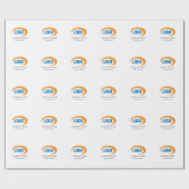 Aangepaste Logo Cadeaupapier (Vlak)