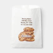 Aangepaste Logo chocolade koekjes bakkerij, bakker Bedankzakje (Voorkant)