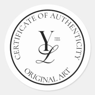 Aangepaste Logo Circle-echtheidscertificaat Ronde Sticker