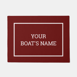Aangepaste Logo Doormat Brown Deurmat