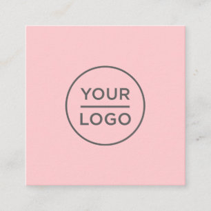 Aangepaste logo, elke kleur, vierkante visitekaart visitekaartje