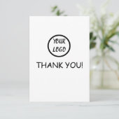 Aangepaste Logo emigrantenkaart - Bedankt (Staand voorkant)