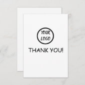 Aangepaste Logo emigrantenkaart - Bedankt (Voorkant / Achterkant)