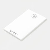 Aangepaste logo en aangepaste tekstkleur kleven post-it® notes (Schuin)