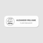 Aangepaste Logo en medewerker Naamplaatje (Voorkant)