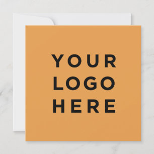 Aangepaste logo en moderne tekst voor vierkante ui