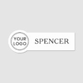 Aangepaste logo en naam bedrijfspersoneel voor elk naamplaatje (Voorkant)