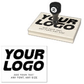 Aangepaste Logo en professionele Sjabloon voor tek Rubberstempel (Gestempeld)