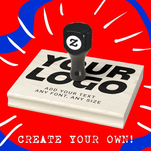 Aangepaste Logo en professionele Sjabloon voor tek Rubberstempel