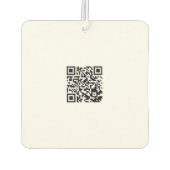 Aangepaste Logo en QR Code Auto Luchtverfrisser (Achterkant)