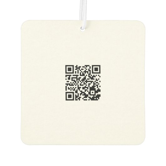 Aangepaste Logo en QR Code Auto Luchtverfrisser (Achterkant)