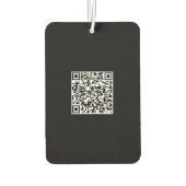Aangepaste Logo en QR Code Portret Rechthoek Luchtverfrisser (Achterkant)