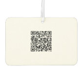 Aangepaste Logo en QR-coderechthoek Luchtverfrisser (Achterkant)