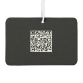 Aangepaste Logo en QR-coderechthoek Luchtverfrisser (Achterkant)