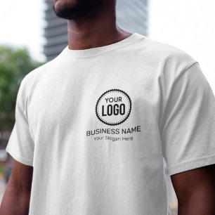 Aangepaste Logo en slogan voor bedrijven met speci T-shirt