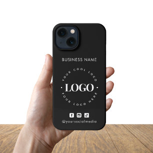 Aangepaste Logo en sociale media voor bedrijven iPhone 13 Hoesje