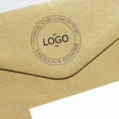 Aangepaste Logo en tekst Circulaire stempel