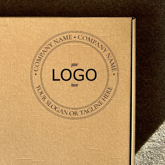 Aangepaste Logo en tekst Circulaire stempel