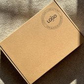Aangepaste Logo en tekst Circulaire stempel