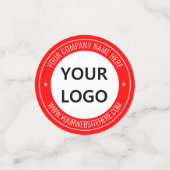 Aangepaste Logo en tekst Confetti Kies kleuren (Kleine voorkant)