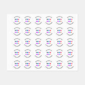 Aangepaste Logo en tekst gepersonaliseerde labels  (Vel)