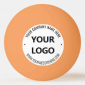 Aangepaste Logo en tekst Gepersonaliseerde Ping Po Pingpongballen (Voorkant)