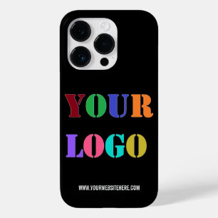 Aangepaste Logo en tekst iPhone Case - Kies kleur